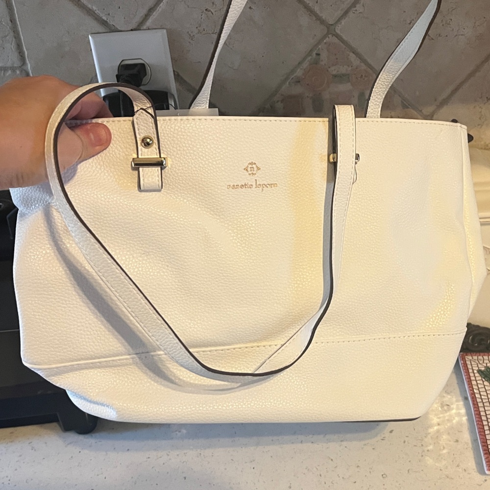 Nanette Lepore White Tote Bag